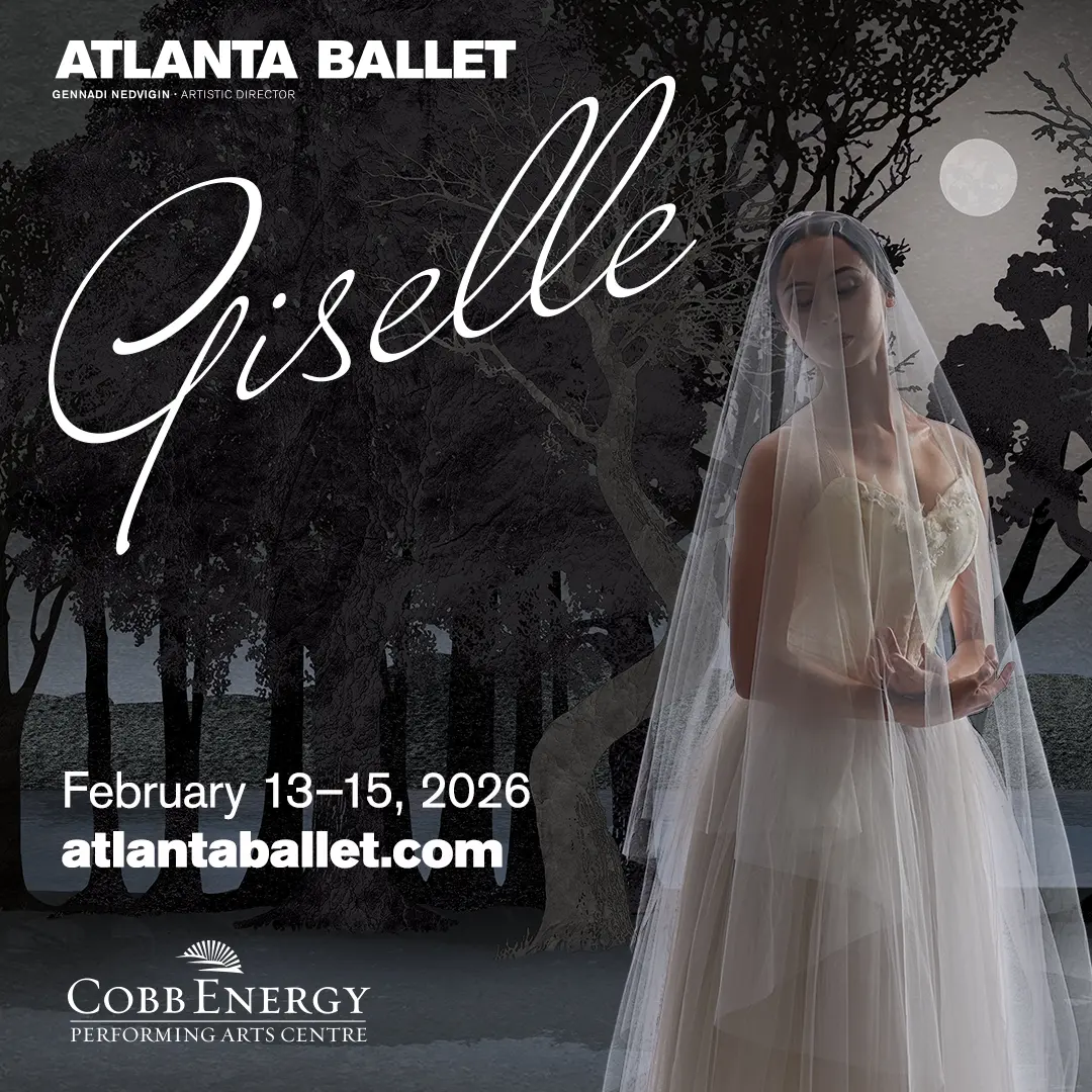 giselle publicité instagram pour la campagne atlanta ballet illustrations par monica lind et photographie par rachel neville