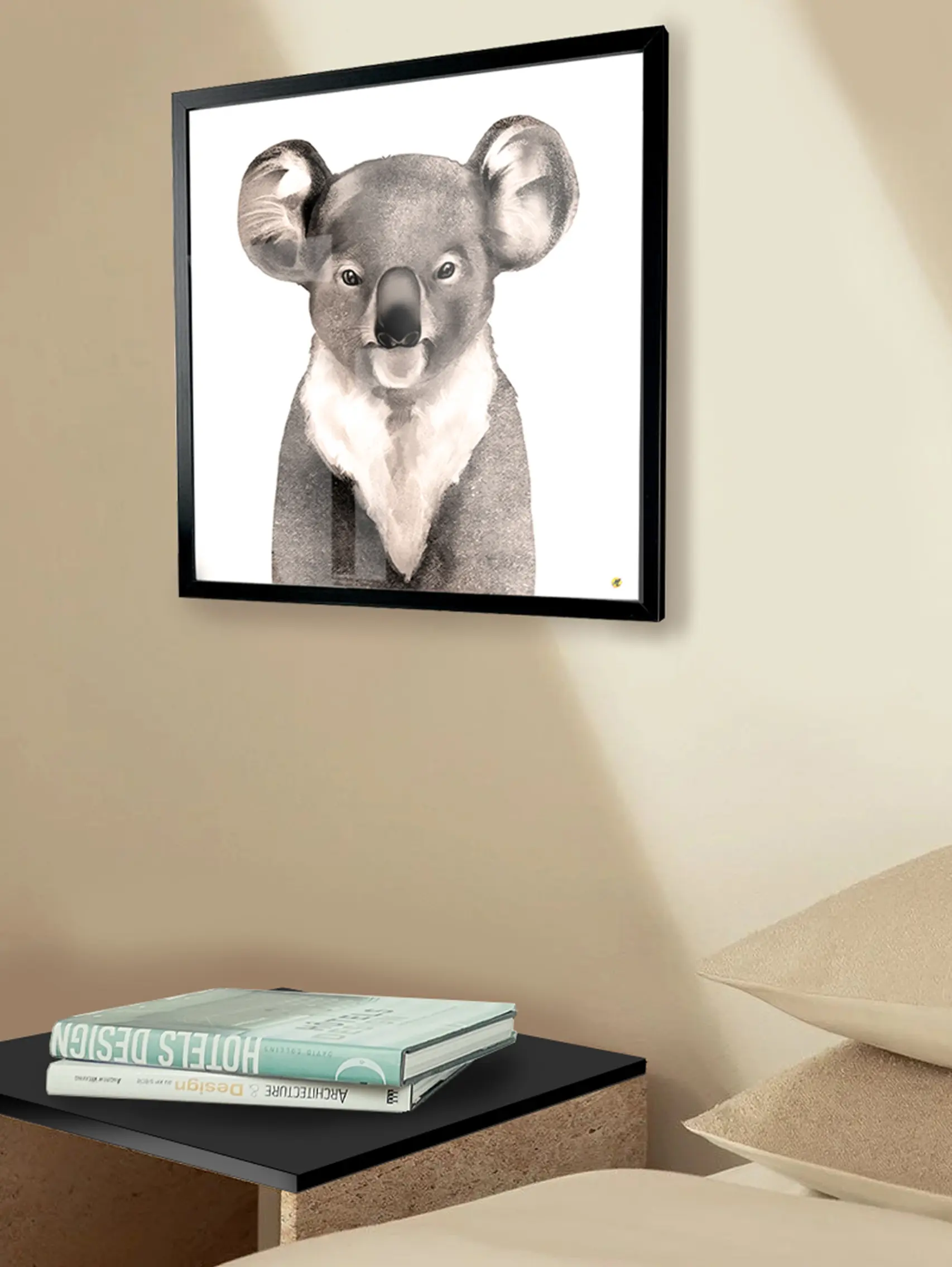 koala portrait d'animal sauvage cute face à face impression fine art de monica lind