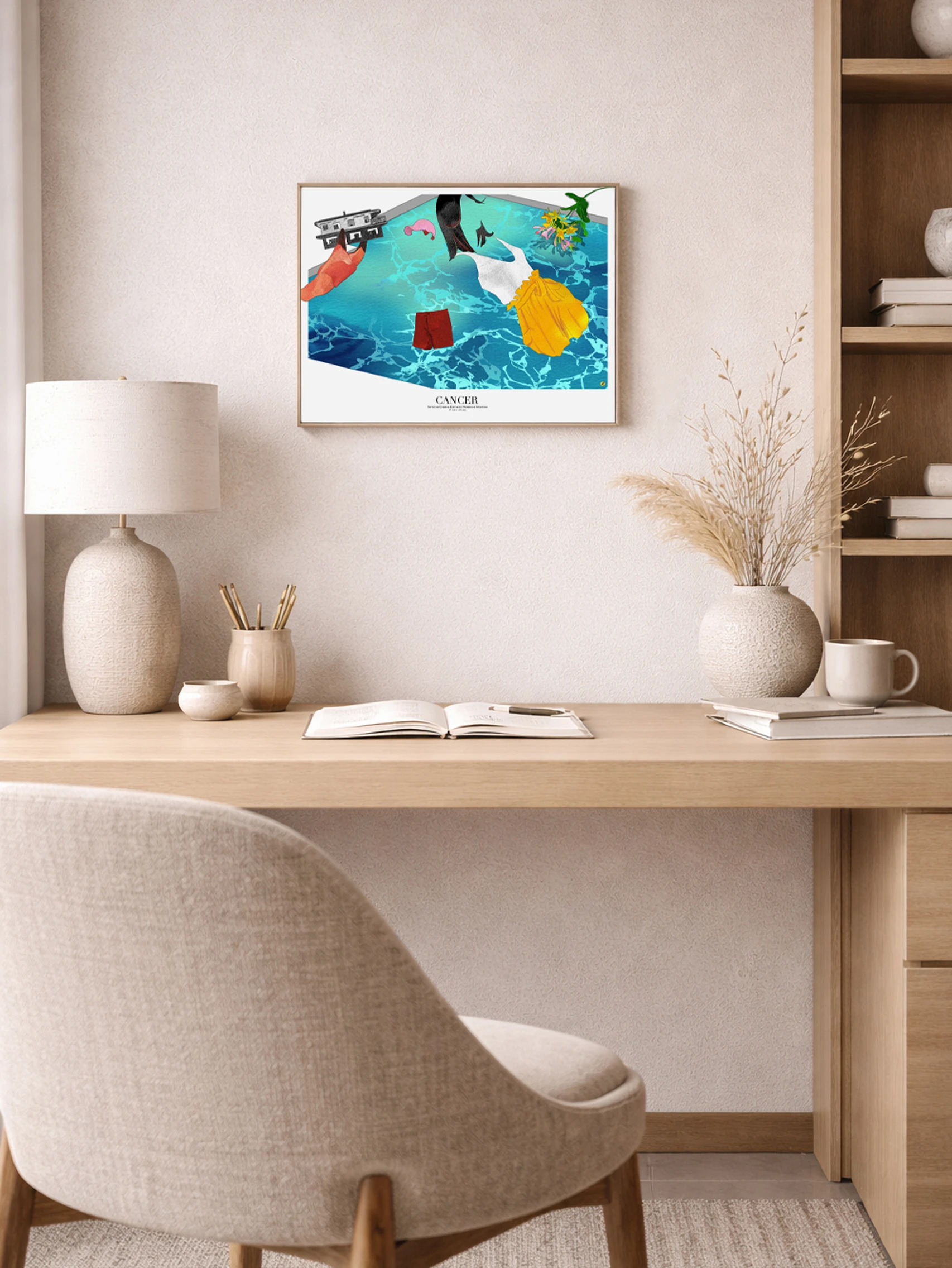 cancer signe astrologique art mural